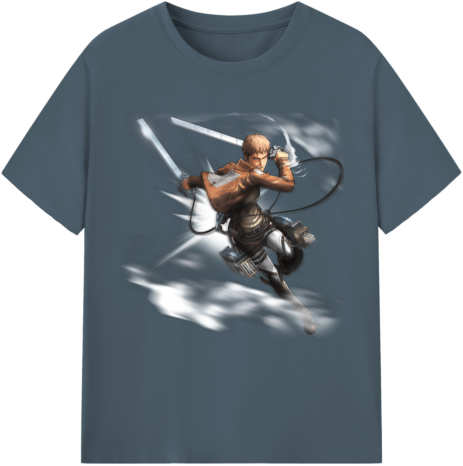 （画像用） 進撃の巨人 ジャン・キルシュタイン Attack on Titan Jean Kirstein 綿100％半袖Tシャツ（フロントプリント）